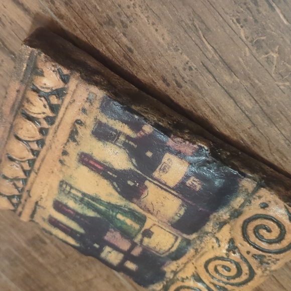 Kurtz Design Stone Decor Home Garden Wall Plaque Signed - Picture 6 of 8